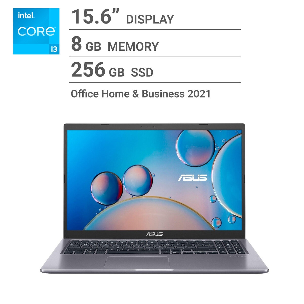 ASUS ノートPC/15.6インチ/intel Core i3/メモリ 8GB/SSD 256GB/X515EA-BQi3YAWS