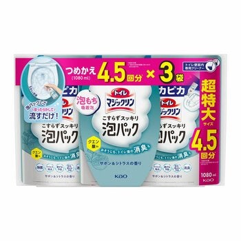トイレマジックリン泡パック 詰め替え 1,080ml x 3