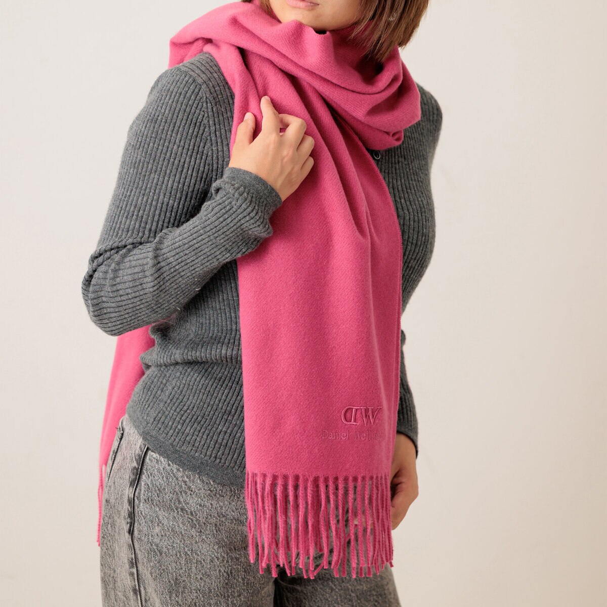 ダニエルウェリントン ストール 180cmｘ60cm ローズ