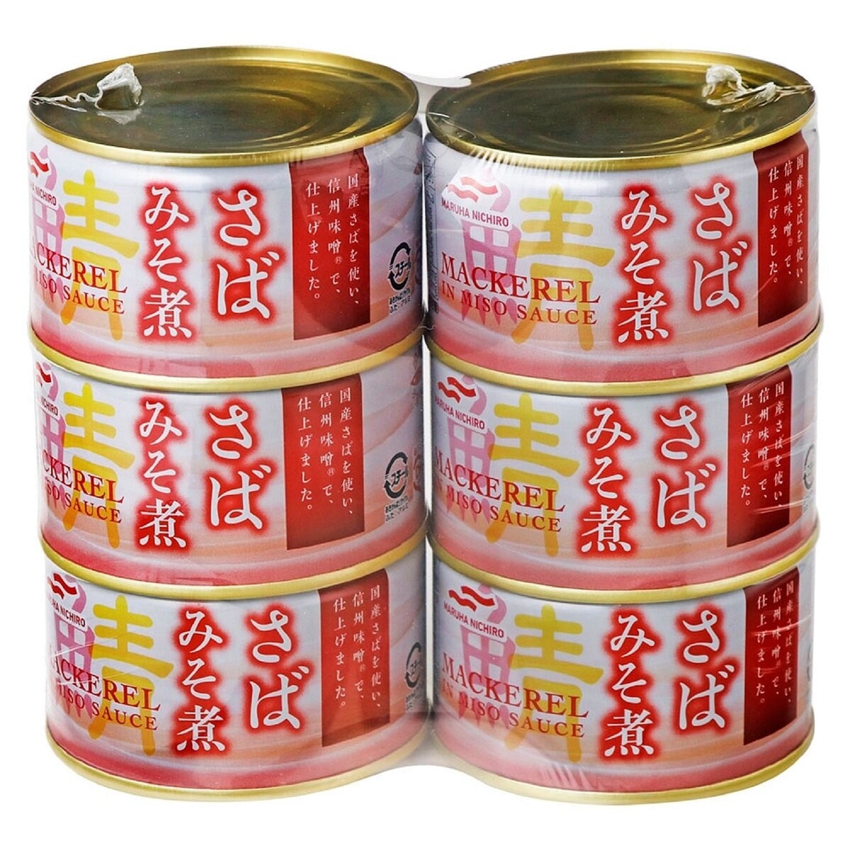 Costco　6缶セット　Japan　マルハニチロ　200g　さばみそ煮　x