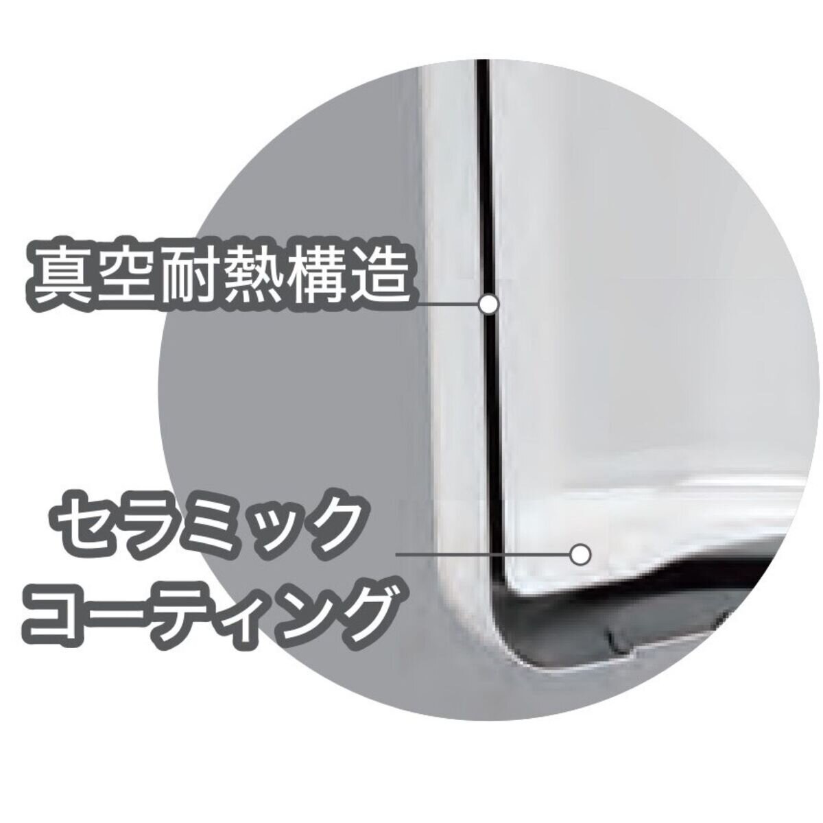 ハリオ セラミックコーティング真空保温ポット 800ml ホワイト