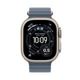 Apple Watch Ultra 3 Cellular 49mmナチュラルチタニウムケースとアンカーブルーオーシャンバンド