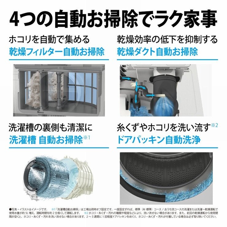 シャープ ドラム式洗濯機 洗濯 11kg 乾燥 6kg 左開き シルバー ES-G11B-SL シャープ ドラム式洗濯機 洗濯 11kg 乾燥 6kg 左開き シルバー ES-G11B-SL