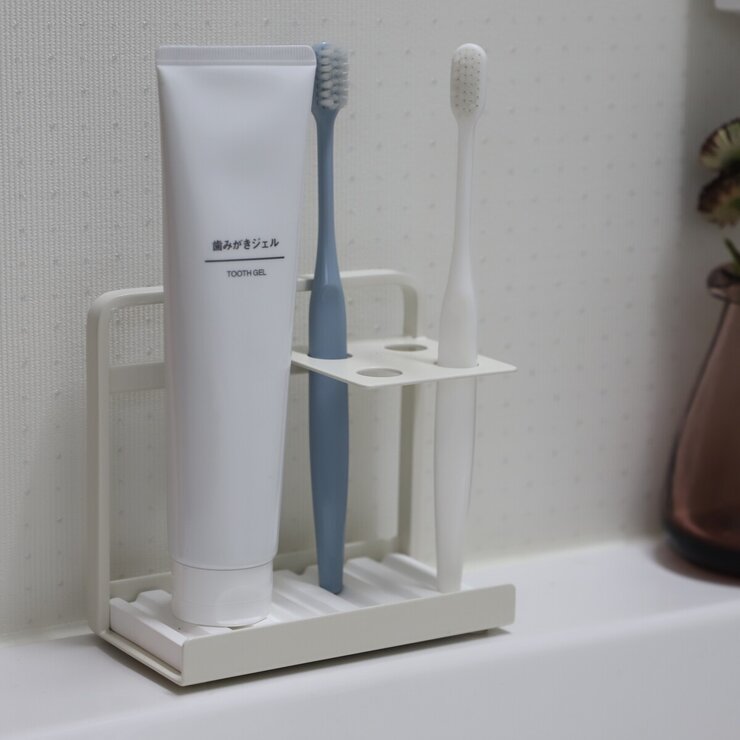 COLLEND 歯ブラシスタンド(ドライトレイ付) ホワイト TS-WH