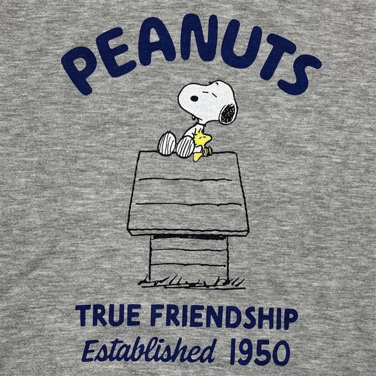 フルーツ オブ ザ ルーム スヌーピー レディース クルー スウェット ライトグレー S