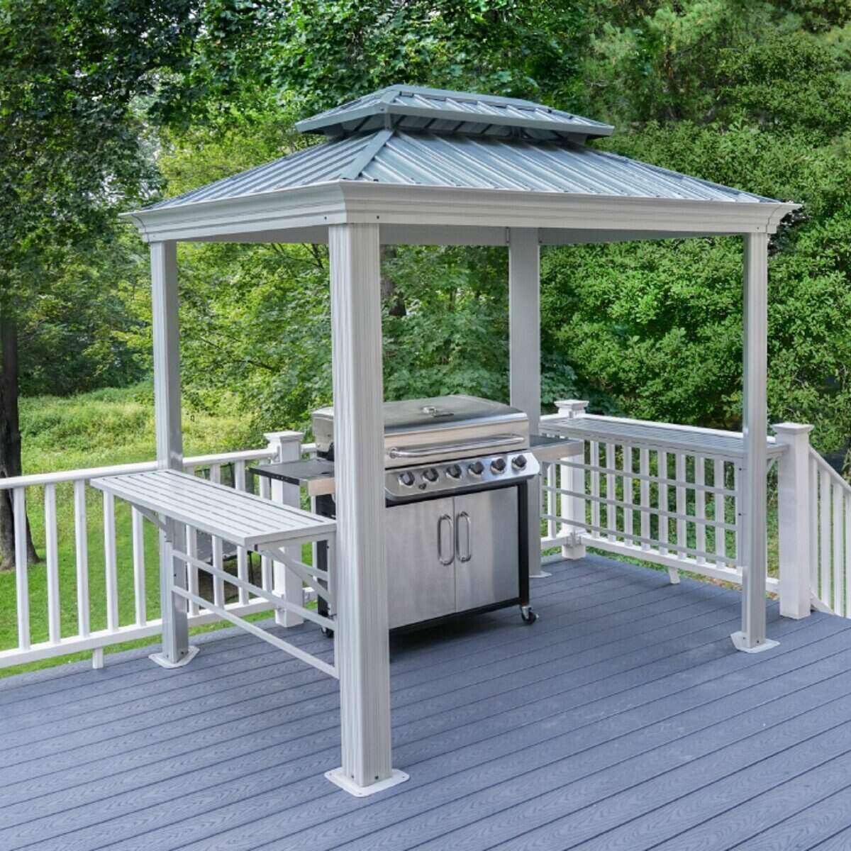 ソジャグ モナコ 8 x 6フィート (2.4 x 1.8m) BBQ ガゼボ