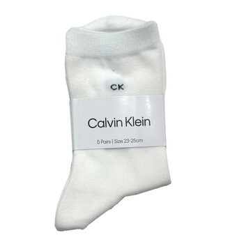 カルバンクライン ウィメンズ クルー ソックス 5足組