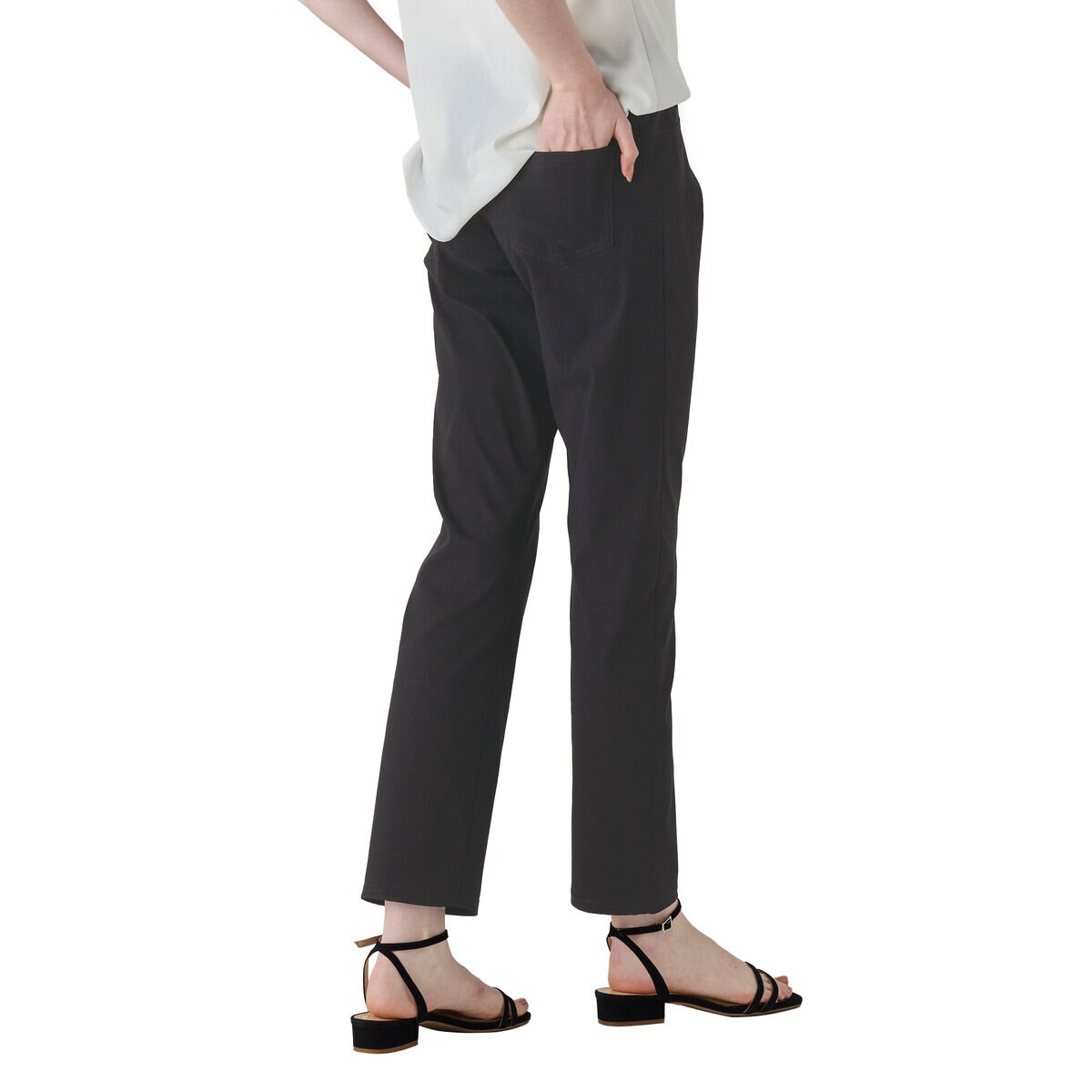 トゥシェ ストレッチパンツ ドライ ミディアムグレー XL