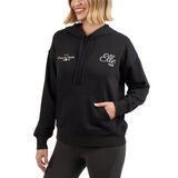 エル レディース ロゴ パーカー ブラック L