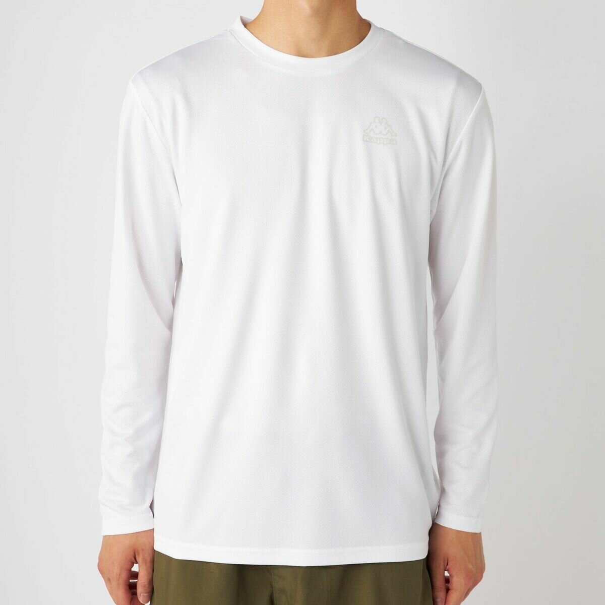 カッパ メンズ 長袖Tシャツ / ホワイト / L