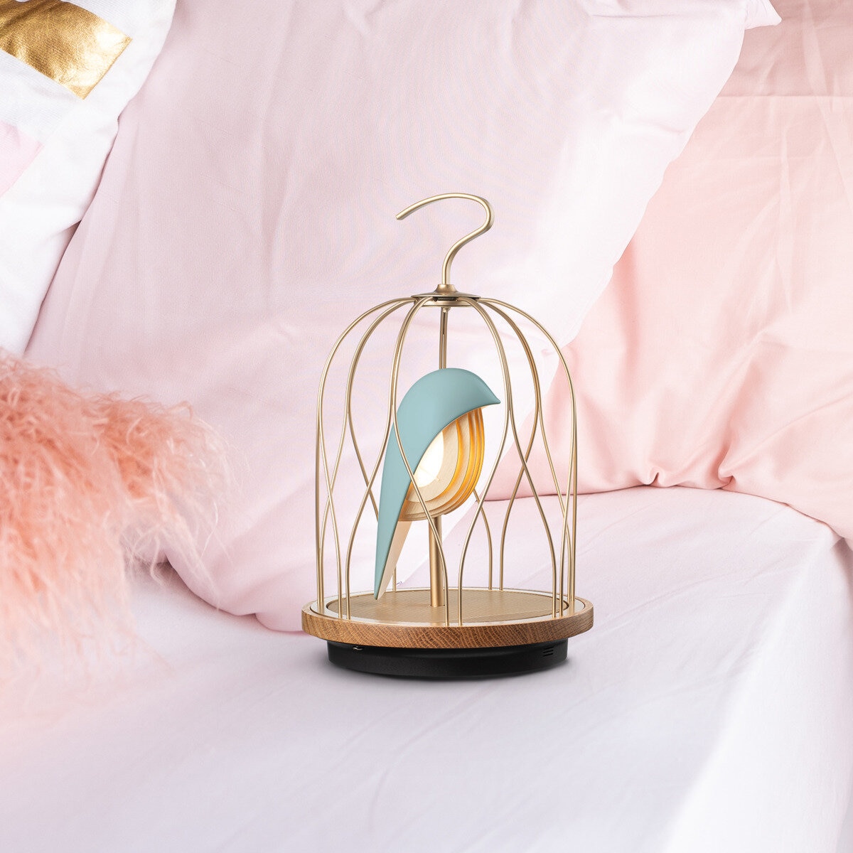 ダキコンセプトジングー Bluetoothスピーカー＆LED照明ホワイトファ