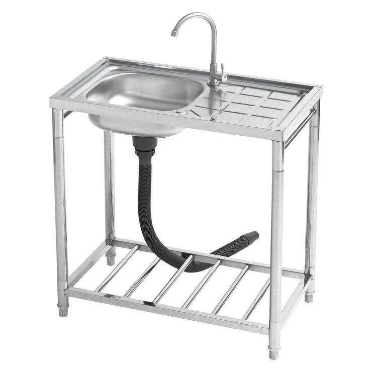 サンカ おそとキッチン ステンレス流し台80 OK-80SJ