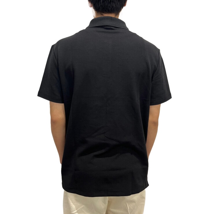 カルバンクライン メンズ 半袖 ポロシャツ ブラック L