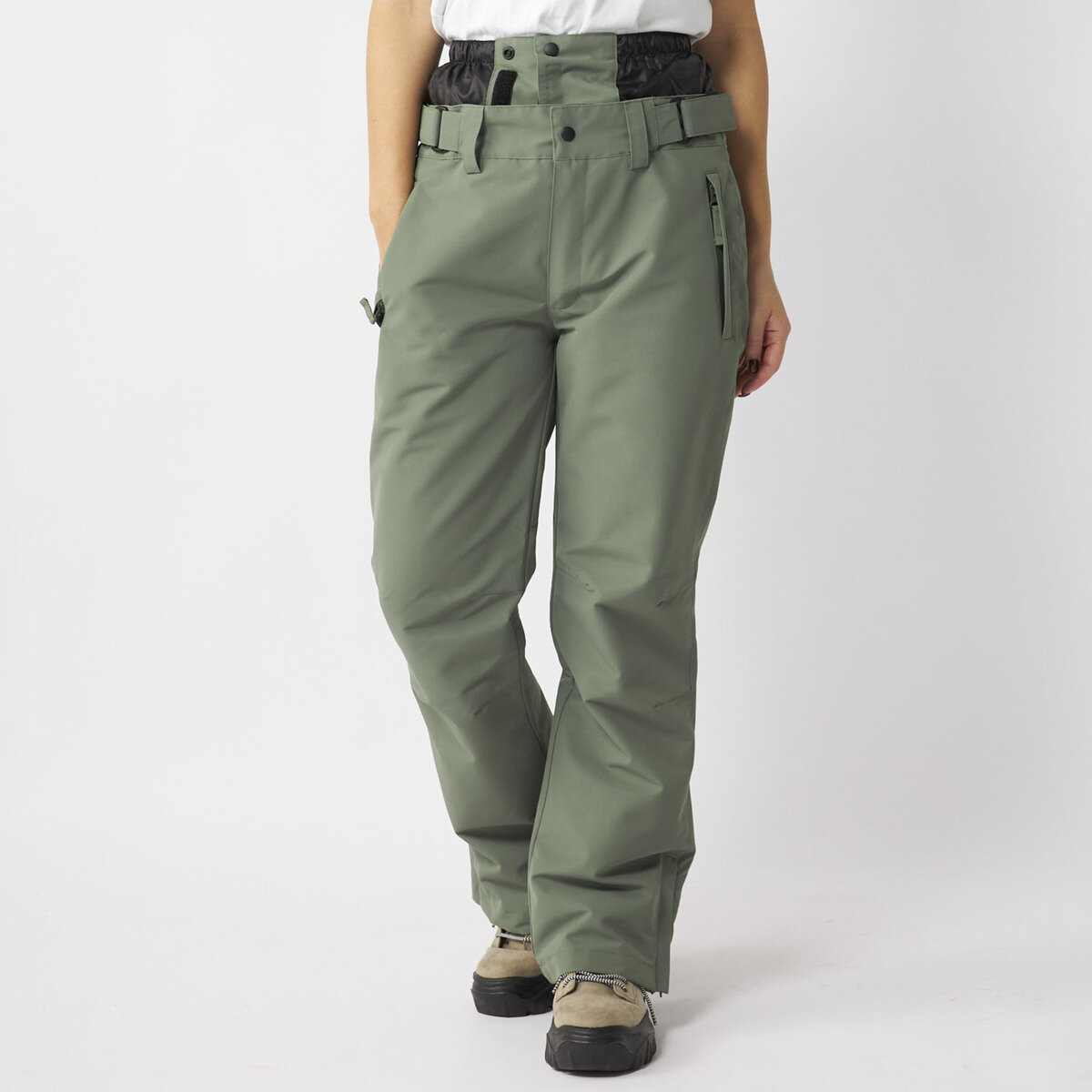 オーシャンパシフィック レディース スノー パンツ カーキ M