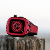 HUMBLE RICH Apple Watch Case 7/8/9対応 41mm ファブリック レッド WBB0289-013
