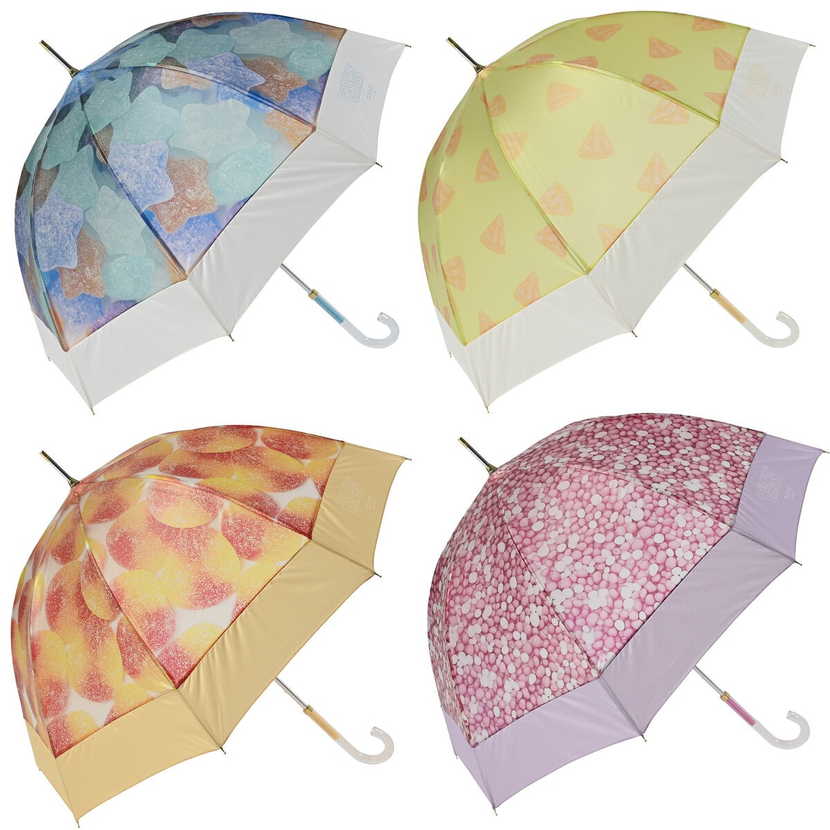 assa 雨傘長傘 CAL60 お菓子 透明 assa 雨傘長傘 CAL60 お菓子 透明