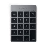 Satechi アルミニウム スリム充電式Bluetoothキーパッド スペースグレー