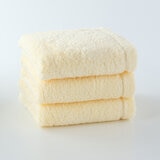 UCHINO UCHINO 贅沢吸水 フェイスタオル 3枚組 38cm x 80cm イエロー