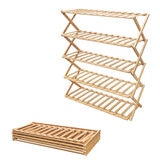 7Life 折り畳みシューラック 5段70cm zakka-045_n5a-70 7Life 折り畳みシューラック 5段70cm zakka-045_n5a-70