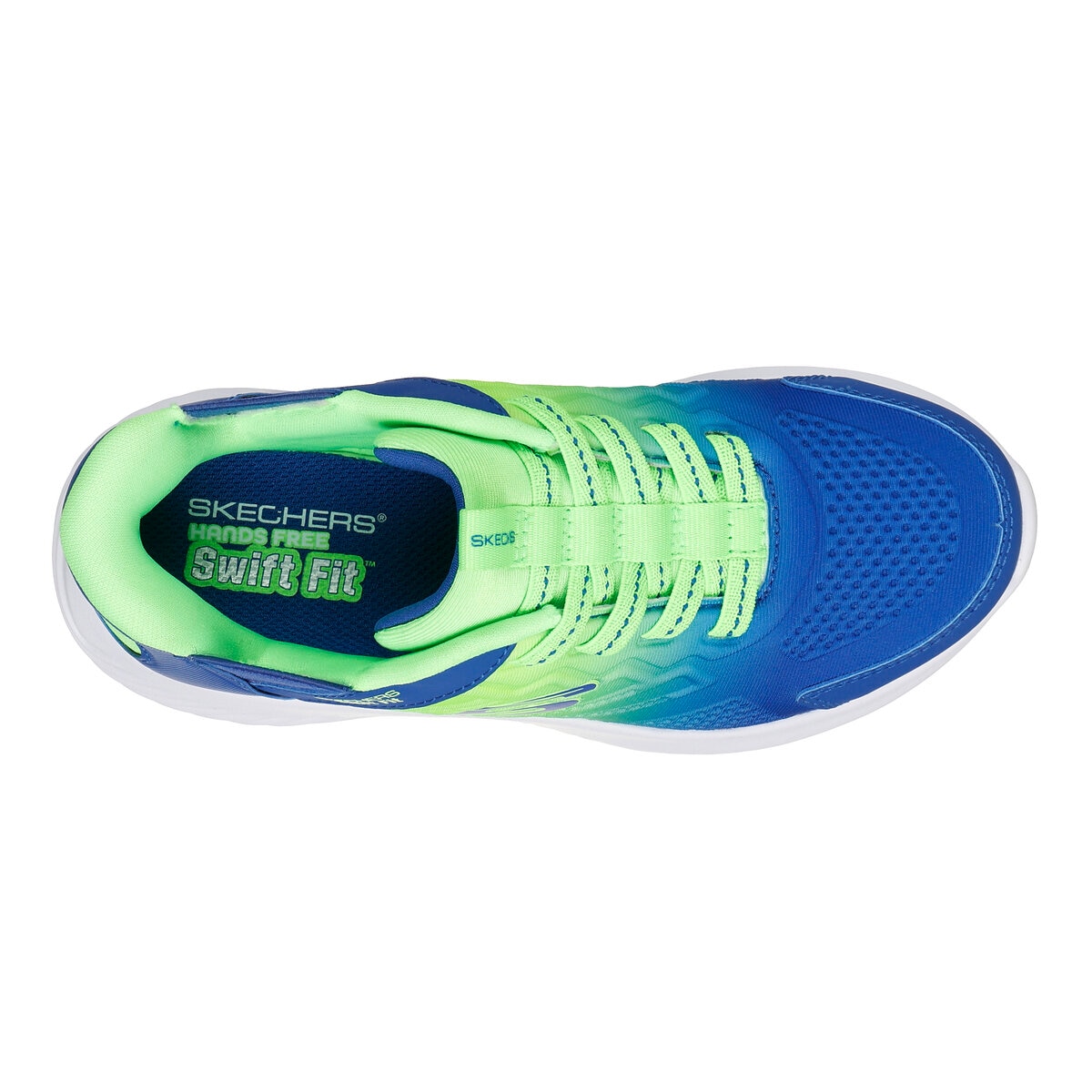 スケッチャーズ キッズ スウィフトフィット ネイビー/グリーン 19.0cm