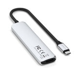 Satechi 6-in1 USB-C スリムマルチポートアダプター シルバー