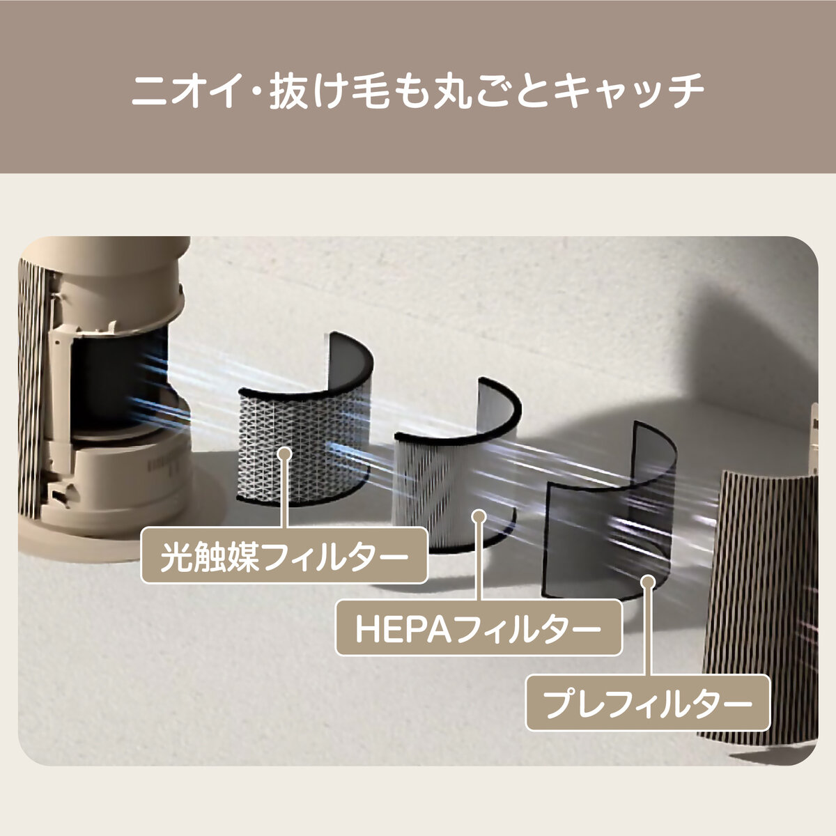 LG ペットモード搭載マルチ機能空気清浄機 AeroCatTower AS207CBZ0