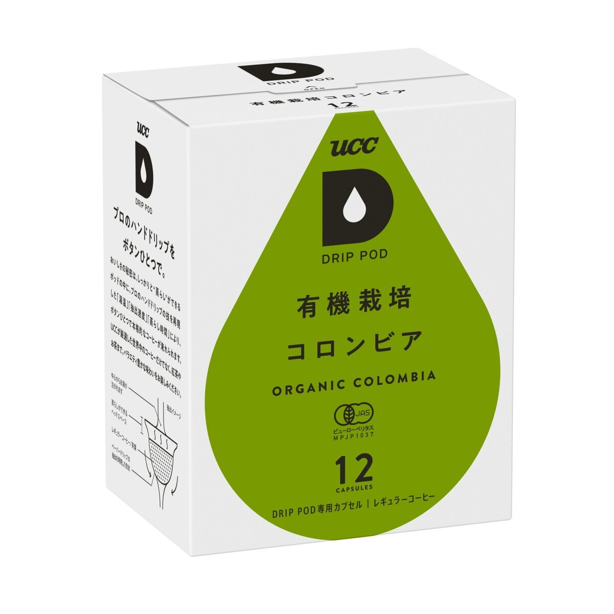 UCC DRIP POD Organic Coffee 12 Capsules
