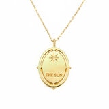 18K イエローゴールドタロットペンダント 「太陽」