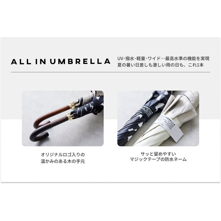 assa 日傘長傘 AL55 ブラック / トリプルライン AL552