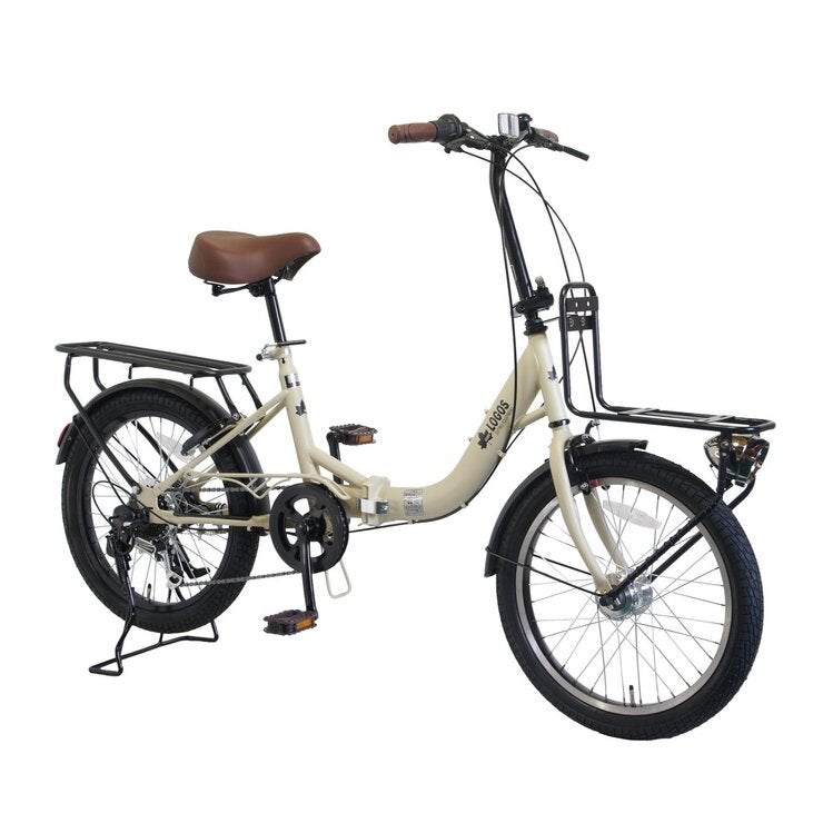 ロゴス 20インチ 折り畳み自転車 LG-20FD ベージュ | Costco Japan