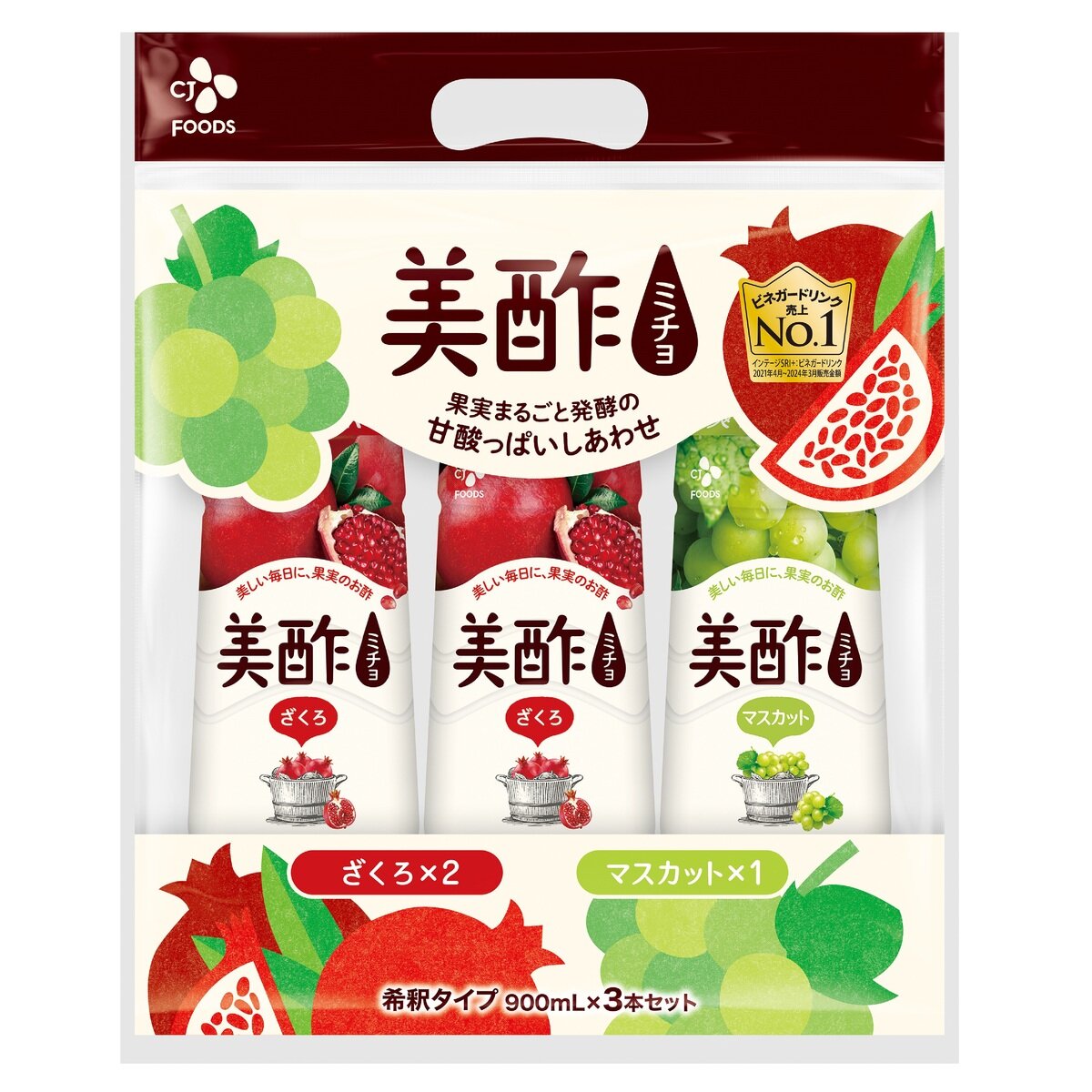 美酢 (ミチョ) アソートセット 900ml x 3