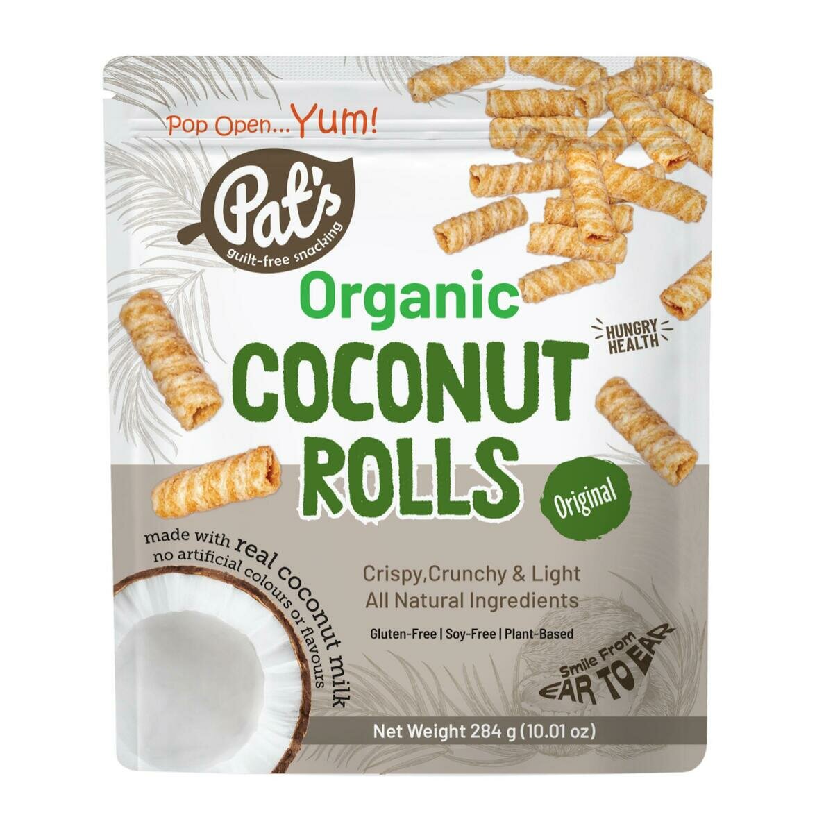 パッツ オーガニック ココナッツ ロール 284g