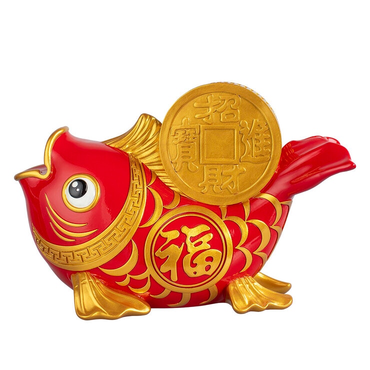 旧正月 魚型貯金箱 旧正月 魚型貯金箱
