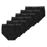 STANFIELDS メンズ ブリーフ 6枚組 S ブラック