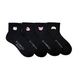 サンリオ スクール ソックス 4足組 ブラック