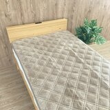 ロマンス小杉 ブラックシリカ 敷パッド 100cm x 205cm ベージュ