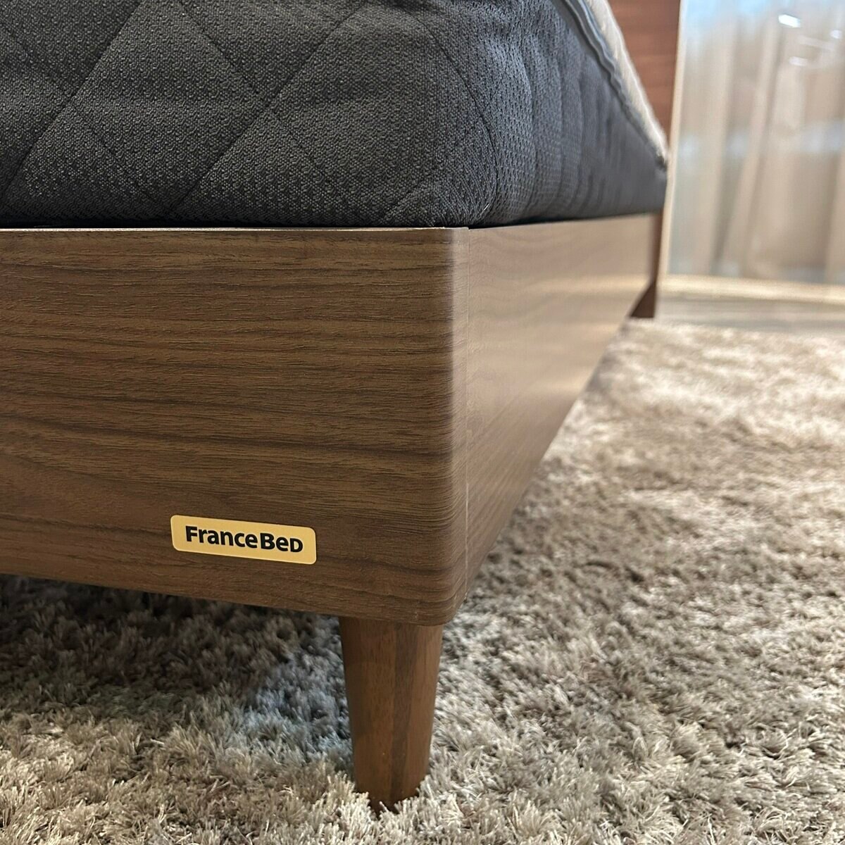 フランスベッド CCⅡベッドフレーム セミシングル ミディアムブラウン