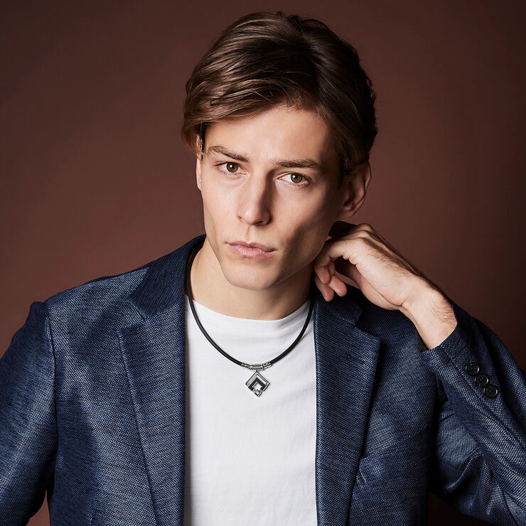 コラントッテ タオ α ARAN ネックレス シルバー/ブラック