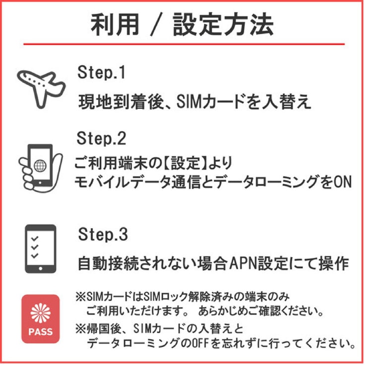 DHA SIM 日本+アジア24ヶカ国対応/30日/8GB/DHA-SIM-174