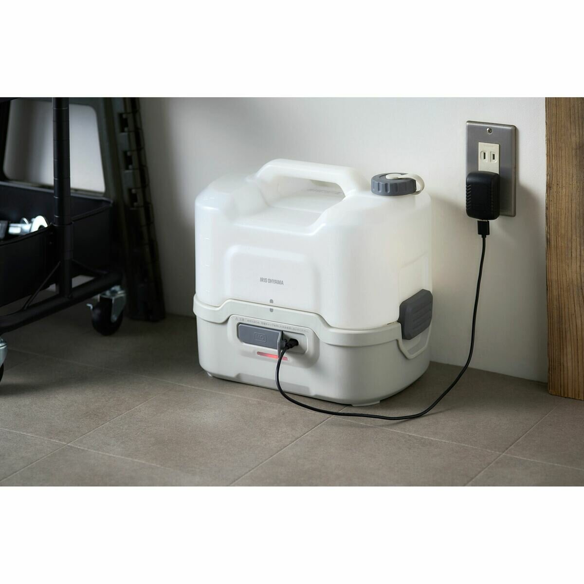 IRIS OHYAMA 充電式ポータブルウォッシャー JPW-T81-W/H 充電式ポータブルウォッシャー JPW-T81-W/H ホワイト/グレー