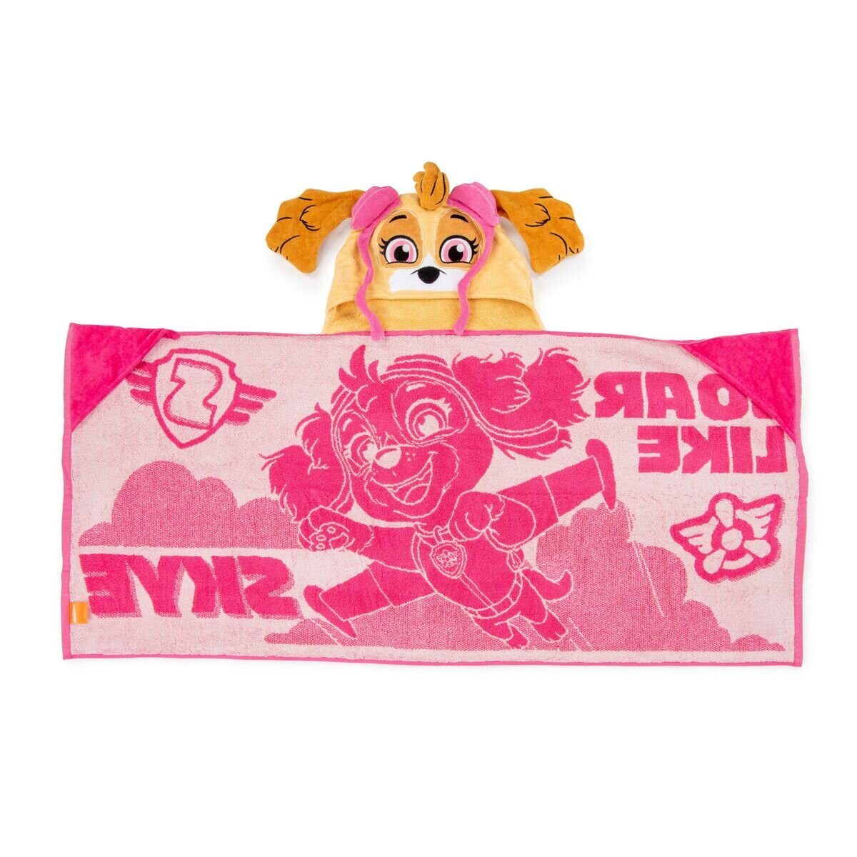 キャラクター フード付き タオル 約58cm x 約129cm スカイ