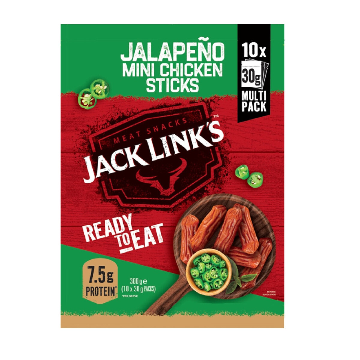 チキン スティック ハラペーニョ味 10袋 x 30g