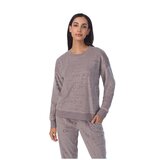 ディーケーエヌワイ ウィメンズ ロゴ ベロア セット トープ S