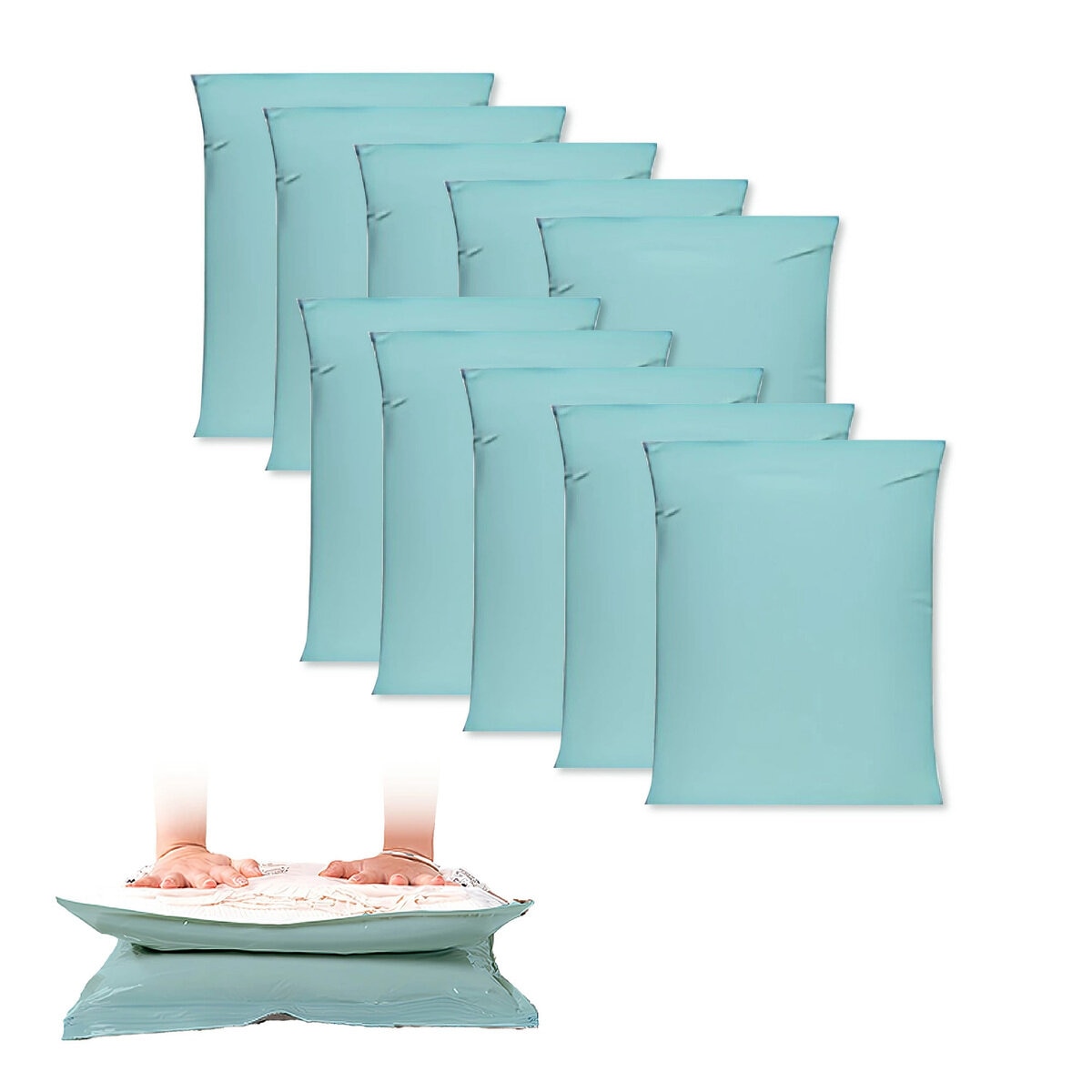 7Life 圧縮袋 ミニバルブ付 80 x 100cm(大) x 10