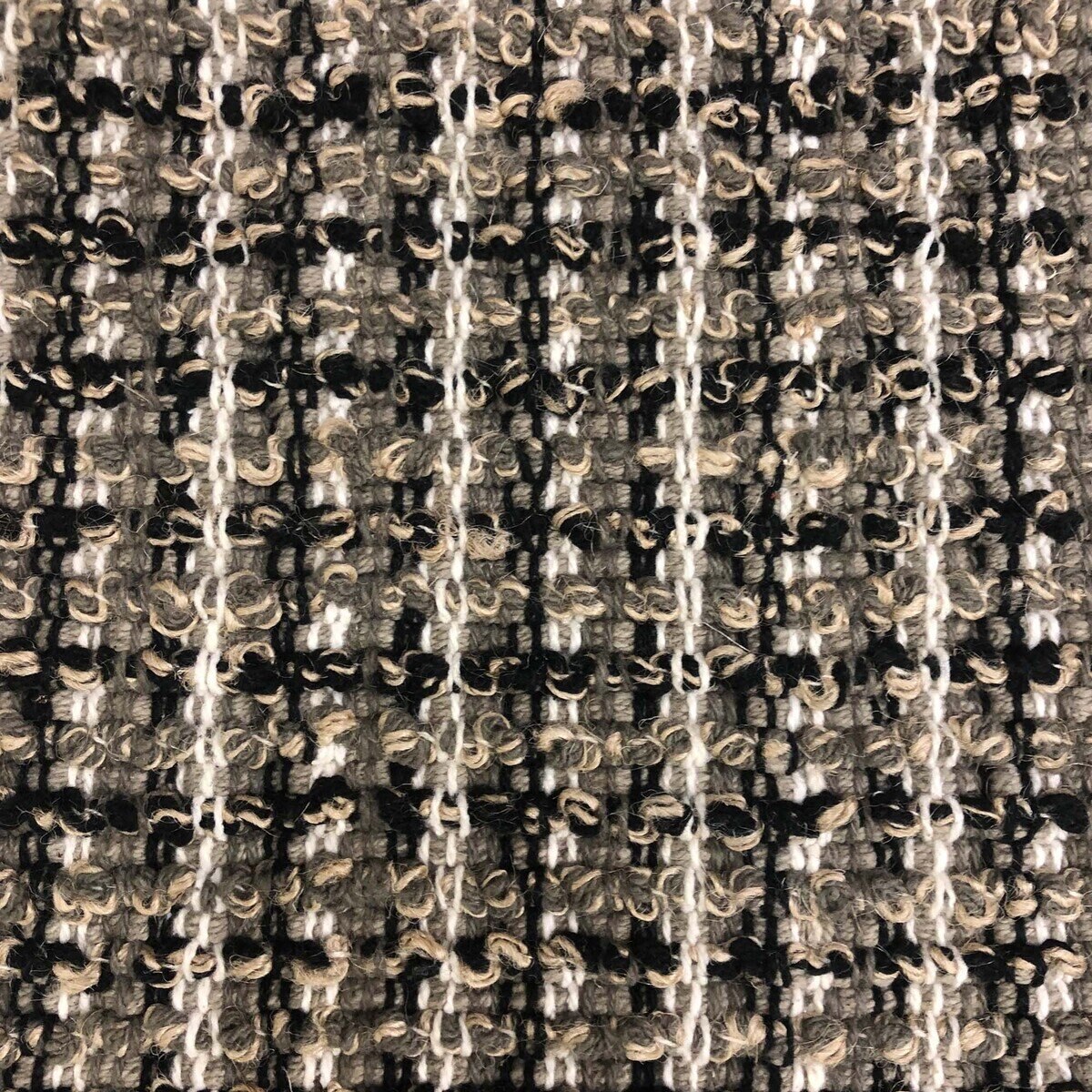 キッチンマット 60x180cm ジュートミックス ブラック
