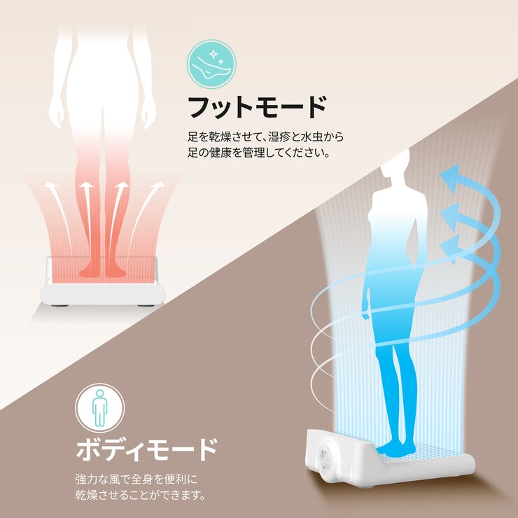 VOVO フット& ボディドライヤー 体重計付き