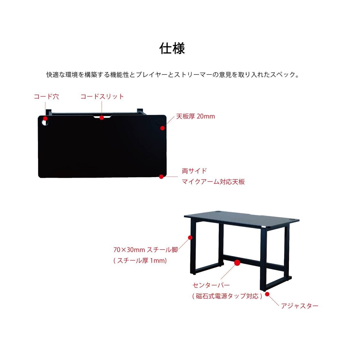 コンティークス グラウンズデスク W1400