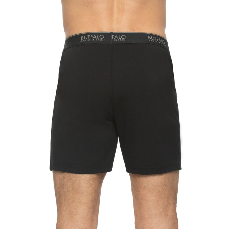 バッファロー メンズ ニット ボクサー 3枚組 M ブラック