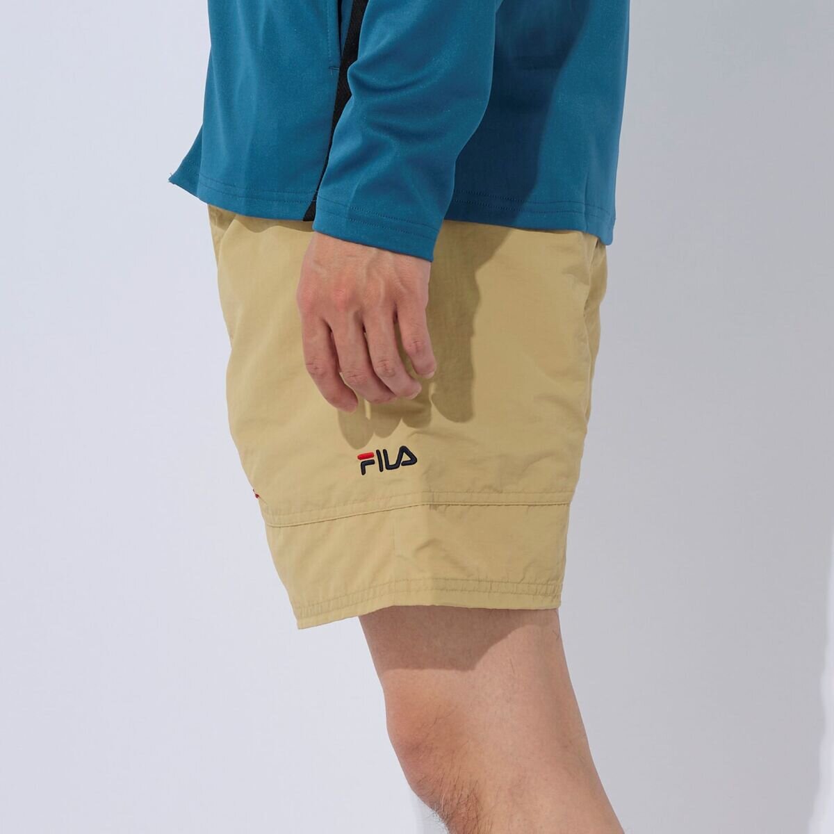 FILA メンズ ワイドポケット サーフショートパンツ
