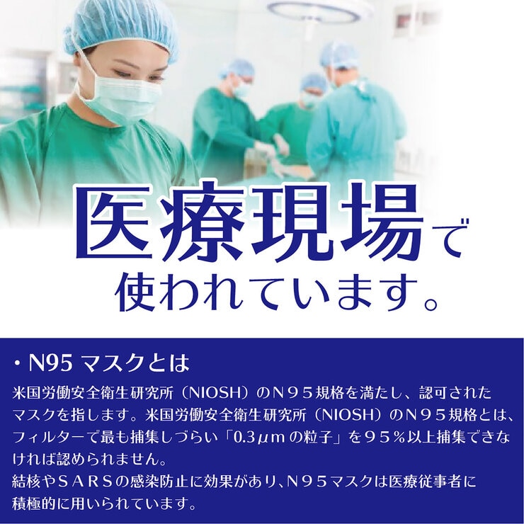 竹虎 折りたたみ式 N95 マスク 50枚